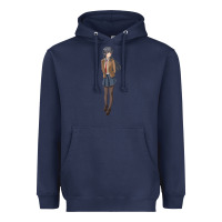 Navy mai sakurajima Heavyweight Hoodie - DesigneFamous