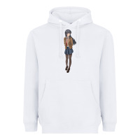 White mai sakurajima Heavyweight Hoodie - DesigneFamous