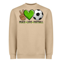 Mushroom peace love soccer Heavyweight Sweatshirt - AdoDesignShop