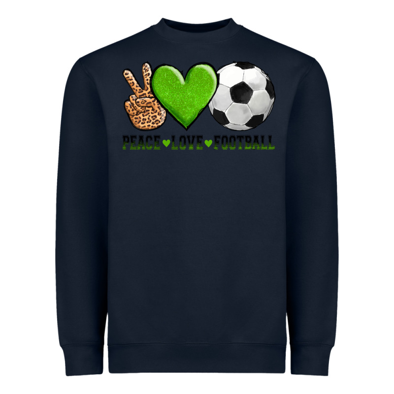 Peace Love Soccer Heavyweight Sweatshirt by AdoDesignShop | Teevron