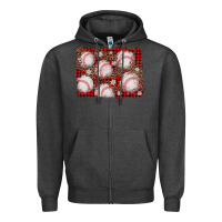 Charcoal Heather baseball christmas background Zipper Hoodie - AdoDesignShop