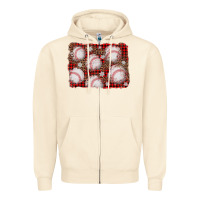 Sandshell baseball christmas background Zipper Hoodie - AdoDesignShop