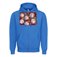 True Royal baseball christmas background Zipper Hoodie - AdoDesignShop