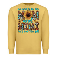 Antique Gold god gifted me two titles mom and mimi  and i rock them both Premium Sweatshirt - JahusDesignShop