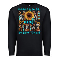 Black god gifted me two titles mom and mimi  and i rock them both Premium Sweatshirt - JahusDesignShop