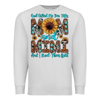 Dove Grey god gifted me two titles mom and mimi  and i rock them both Premium Sweatshirt - JahusDesignShop
