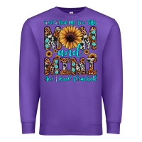 Purple god gifted me two titles mom and mimi  and i rock them both Premium Sweatshirt - JahusDesignShop