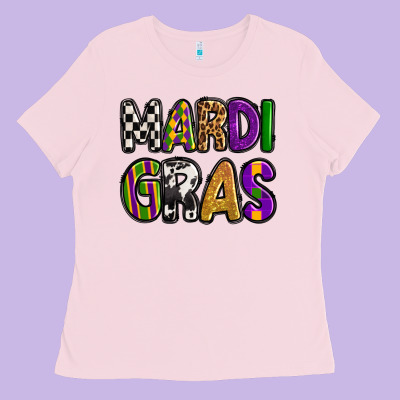 Mardi Gras Copy Ladies Tee Designed By Oliviacreatesart