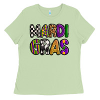 Matcha mardi gras copy Ladies Tee - OliviaCreatesArt