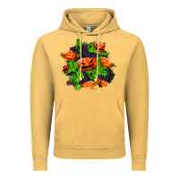 Vintage Mustard halloween pumpkin patch Vintage Hoodie - BundleAndBundleShop