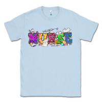 Dusty Blue Easter nurse Easter Day Classic Tee - HowdyJamesFarm