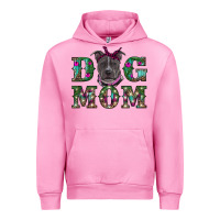 Fuchsia Pink Christmas dog mom pitbull Urban Hoodie - RanaPortraitStore