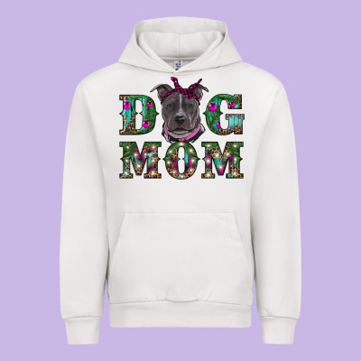 Christmas Dog Mom Pitbull Urban Hoodie Designed By Ranaportraitstore