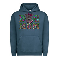 Pigment Midnight Navy Christmas dog mom pitbull Urban Hoodie - RanaPortraitStore