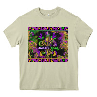 Mardi Gras Fleur De Lis Heavy Core Tee | Teevron