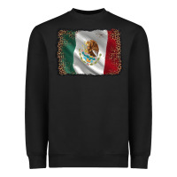 Black mexico flag black glitter leopard Heavyweight Sweatshirt - AdoDesignShop