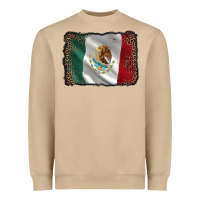 Mushroom mexico flag black glitter leopard Heavyweight Sweatshirt - AdoDesignShop