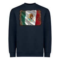 Navy mexico flag black glitter leopard Heavyweight Sweatshirt - AdoDesignShop
