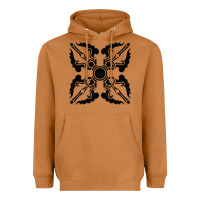 Meerkat trippy psychedelic rave sacred geometry Heavyweight Hoodie - DesigneFamous