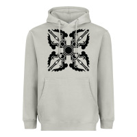 Moon Dust trippy psychedelic rave sacred geometry Heavyweight Hoodie - DesigneFamous
