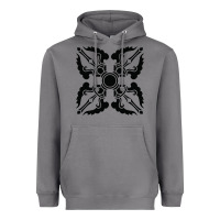 Storm trippy psychedelic rave sacred geometry Heavyweight Hoodie - DesigneFamous
