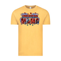 Vintage Mustard American Mama Mother's Day Vintage Tee - FaDigitalArtStudio