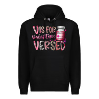 Black v is for valentine versed Premium Hoodie - RacoonDesign