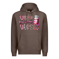 Coffee v is for valentine versed Premium Hoodie - RacoonDesign