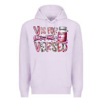 Lilac v is for valentine versed Premium Hoodie - RacoonDesign