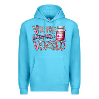 Ocean Blue v is for valentine versed Premium Hoodie - RacoonDesign
