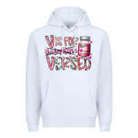 White v is for valentine versed Premium Hoodie - RacoonDesign