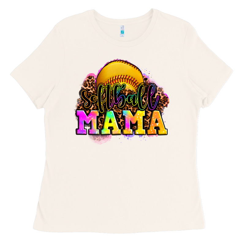 Softball Mama Ladies Tee by OliviaCreatesArt | Teevron