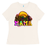 Bone softball mama Ladies Tee - OliviaCreatesArt
