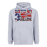 Heather Grey batter up 3rd grade Heavyweight Hoodie - JahusDesignShop
