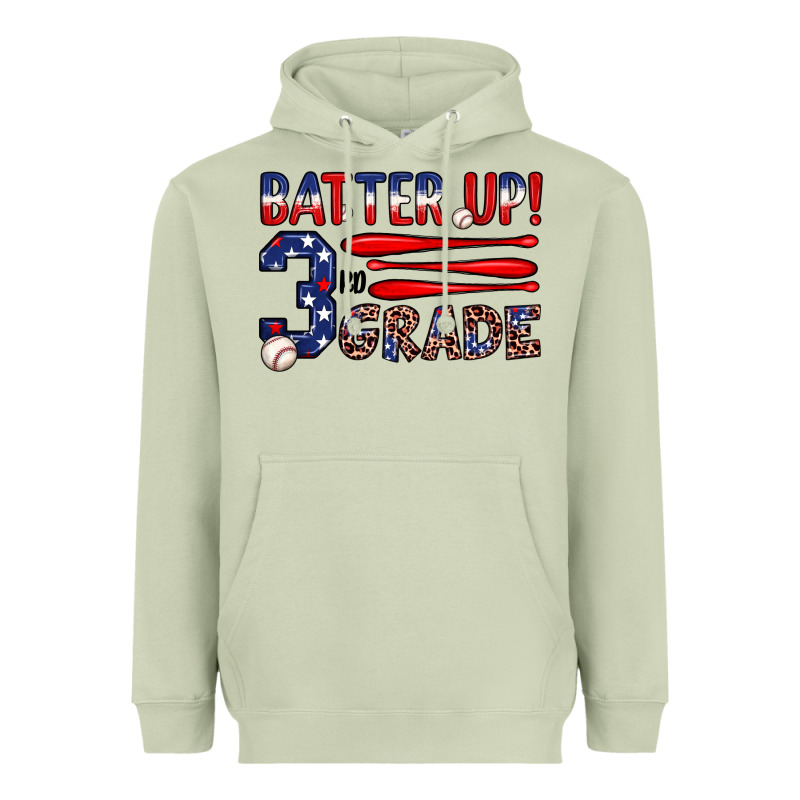 Batter Up 3rd Grade Heavyweight Hoodie by JahusDesignShop | Teevron