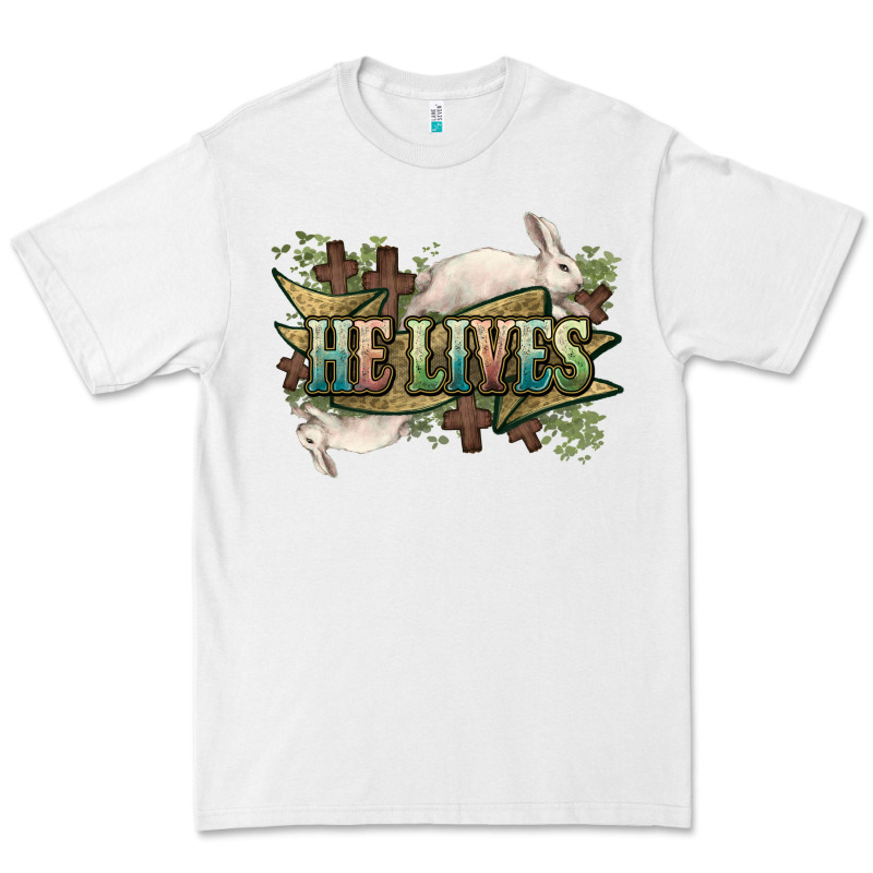 He Lives Easter Day Premium Tee by HowdyJamesFarm | Teevron