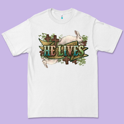 He Lives Easter Day Premium Tee Designed By Howdyjamesfarm
