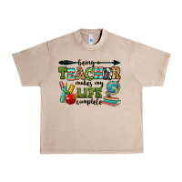 French Oak being a teacher makes my life complete Urban Heavy Tee - RanaPortraitStore