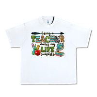 White being a teacher makes my life complete Urban Heavy Tee - RanaPortraitStore