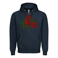 Navy christmas glitter patch Zipper Hoodie - AdoDesignShop