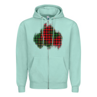 Seafoam christmas glitter patch Zipper Hoodie - AdoDesignShop