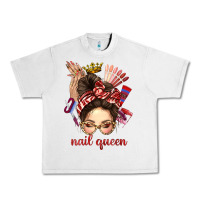 Lunar Rock nail queen messy bun with crown bbs Urban Heavy Tee - BundleAndBundleShop