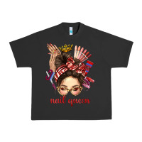 Pigment Black nail queen messy bun with crown bbs Urban Heavy Tee - BundleAndBundleShop