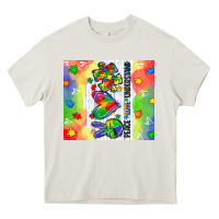 Cream peace love understand Heavy Core Tee - CowGirlArtShop