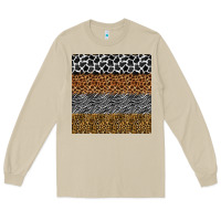 Mushroom safari animals seamless pattern Long Sleeve Tee - BundleAndBundleShop
