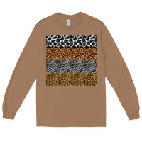 Safari Animals Seamless Pattern Long Sleeve Tee | Teevron