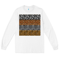 White safari animals seamless pattern Long Sleeve Tee - BundleAndBundleShop