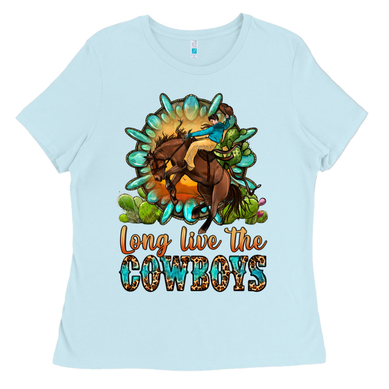 Long Live The Cowboys Ladies Tee by OliviaCreatesArt | Teevron