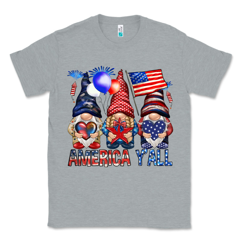 America Y'all With Gnomies Classic Tee by HowdyJamesFarm | Teevron