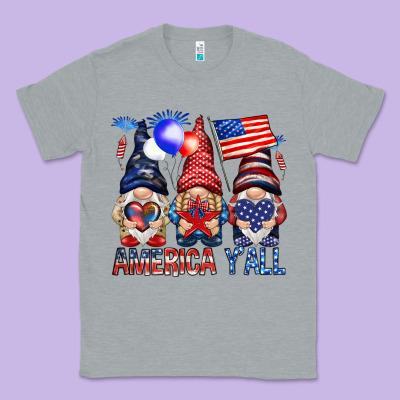 America Y'all With Gnomies Classic Tee Designed By Howdyjamesfarm